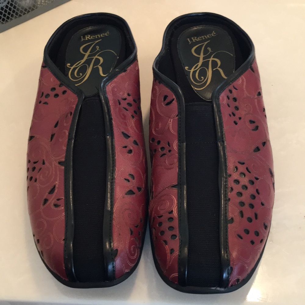 Burgundy Mules